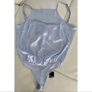 Light blue bodysuit. Brand: A&F. Size: Small